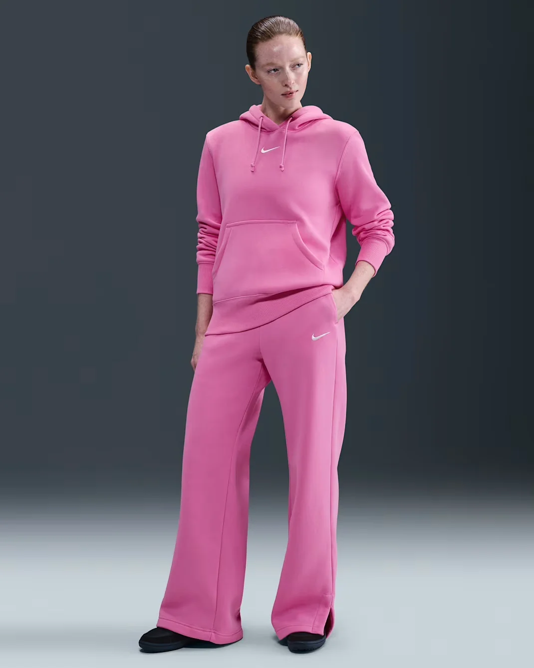 Штани жіночі NIKE W NSW PHNX FLC HR PANT WIDE 2 IH1011-675, L