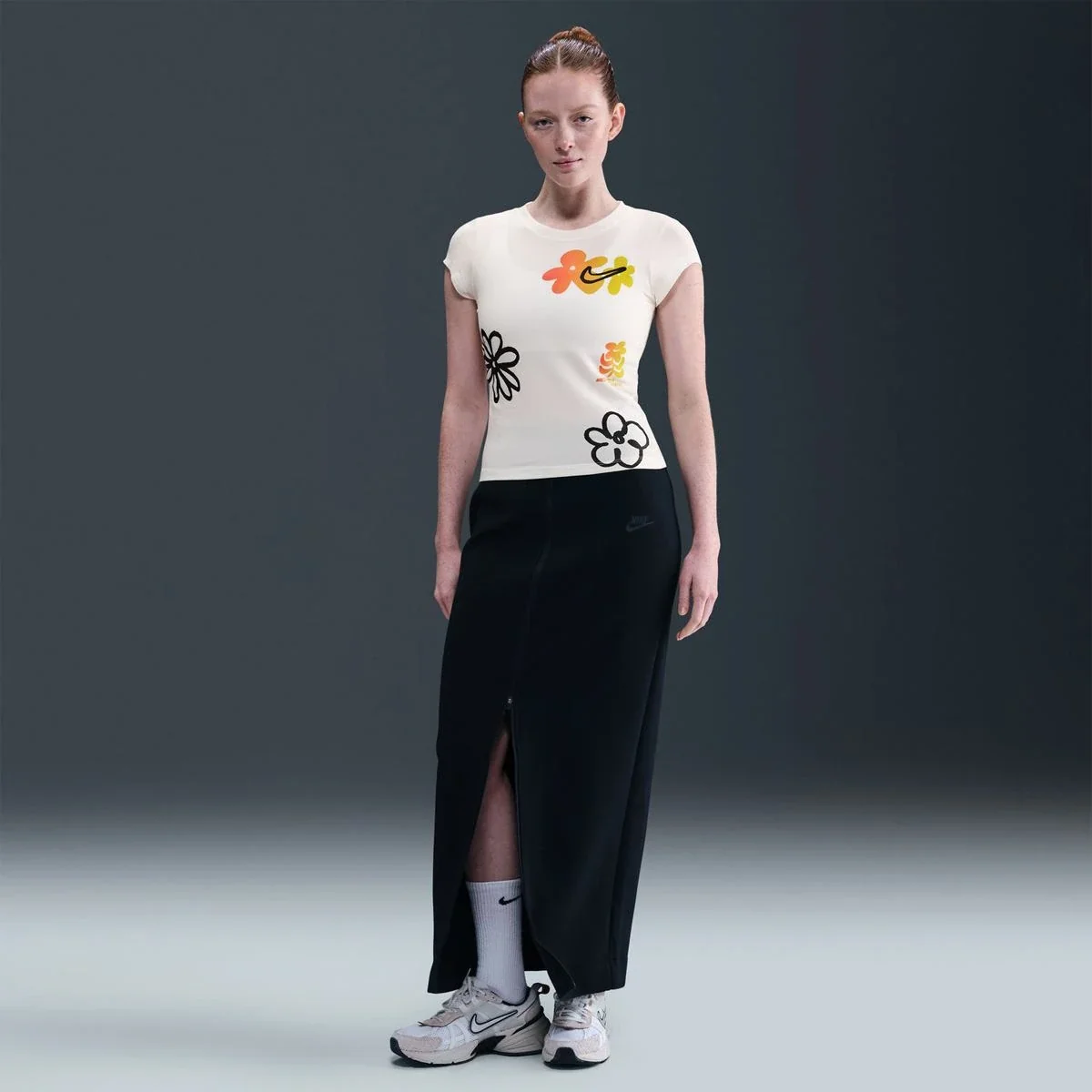 Футболка жіноча NIKE W NSW SS TEE BABY GRX SPD IH8476-100, L