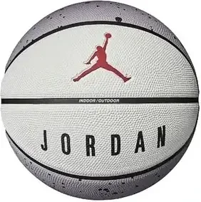 М'яч баскетбольний Nike JORDAN PLAYGROUND 2.0 8P DEFLATED CEMENT GREY/WHITE/BLACK/FIRE RED size 5