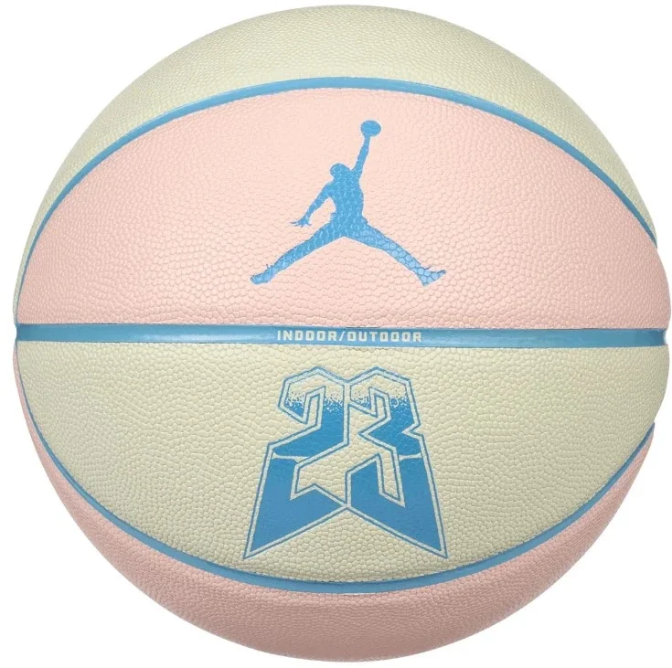 М'яч баскетбольний Nike JORDAN ULTIMATE 2.0 8P GRAPHIC DEFLATED MUSLIN/LEGEND PINK/DK POWDER size 7