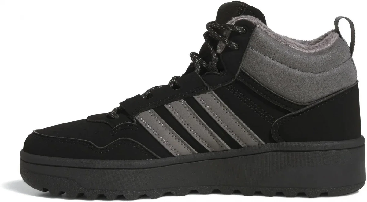 Черевики підліткові UNISEX HOOPS 4.0 MID WINTERIZED J JQ7903 Adidas 3 (35,5) Чорний