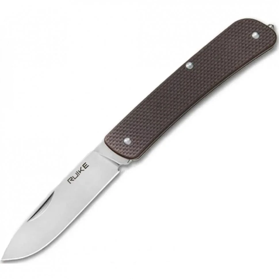 Багатофункціональний ніж Ruike Criterion L11, (8.5 см) 12C27 / G10 коричневий, 3 інстр.