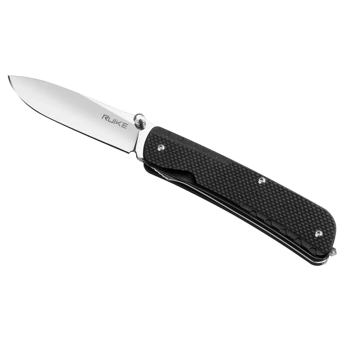 Багатофункціональний ніж Ruike Trekker LD11-B, (8.5 см) 12C27 / G10 чорний, 3 інстр.