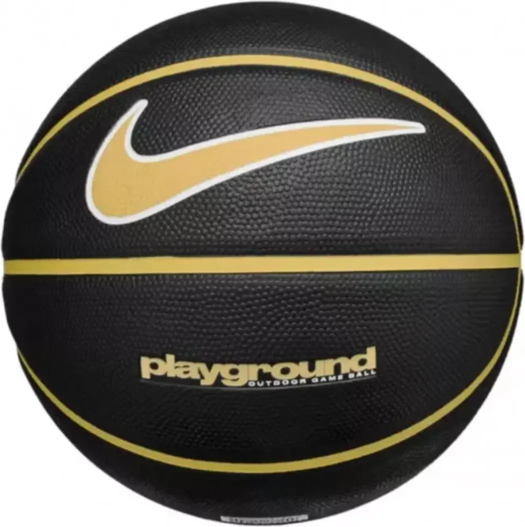 М'яч баскетбольний Nike EVERYDAY PLAYGROUND 8P GRAPHIC DEFLATED BLACK/INFINITE GOLD/WHITE size 5
