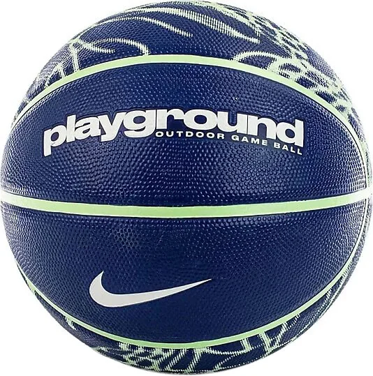 М'яч баскетбольний Nike EVERYDAY PLAYGROUND 8P GRAPHIC DEFLATED DEEP ROYAL BL/VAPOR GREEN/WH size 7