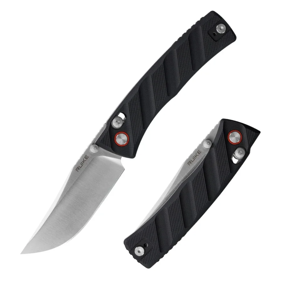Ніж складаний кишеньковий Ruike P856-B, (7.9 см) 14C28N / G10 чорний