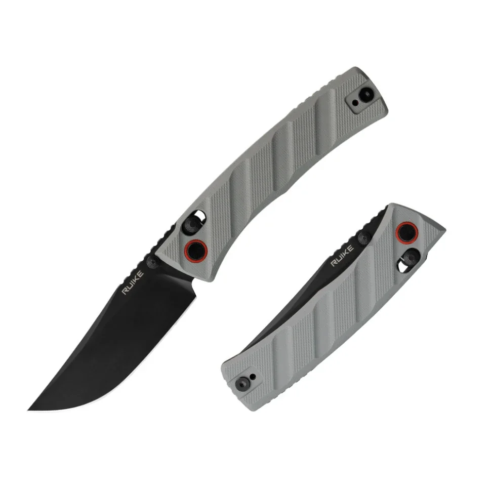 Ніж складаний кишеньковий Ruike P856-K, (7.9 см) 14C28N / G10 сірий — Нові надходження