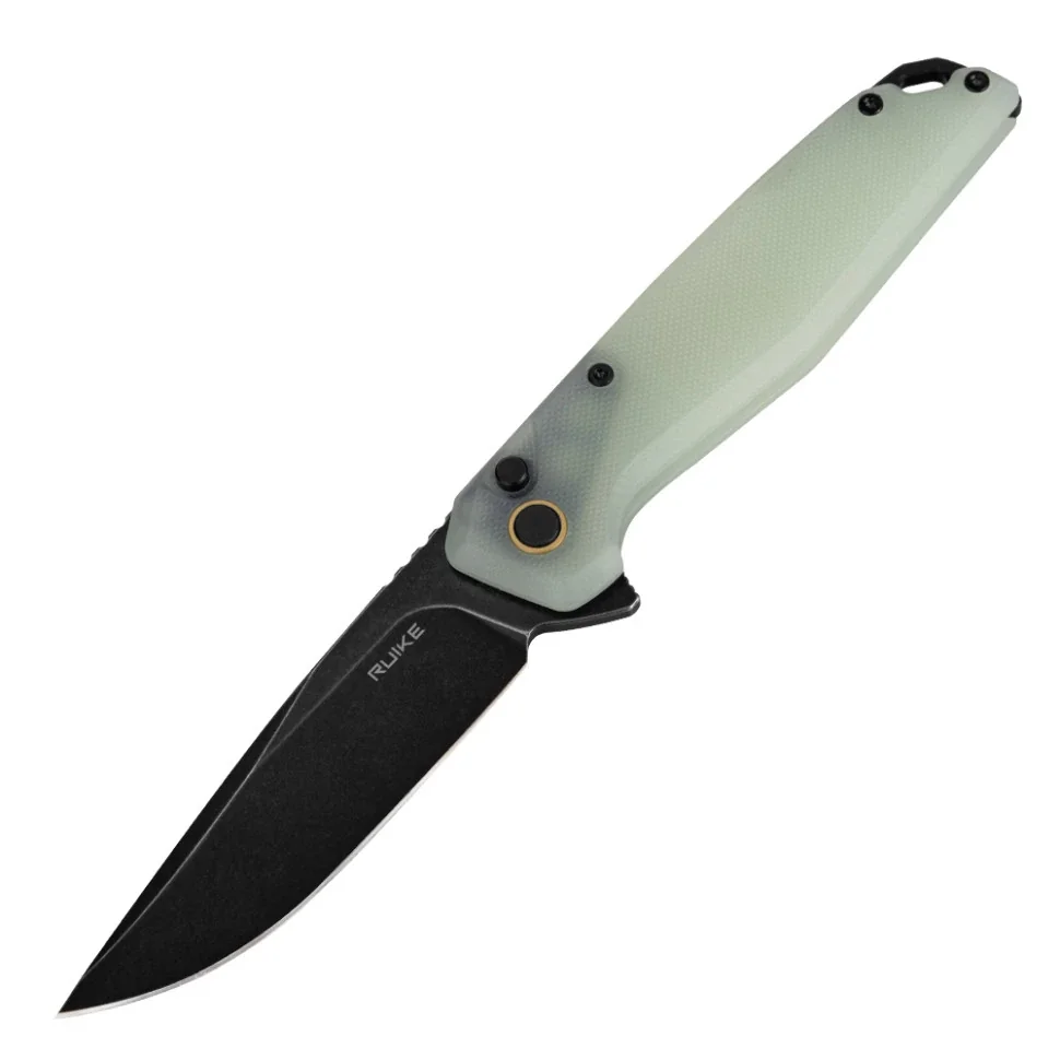 Ніж складаний туристичний Ruike P873-C, (8.8 см) 14C28N / G10 білий