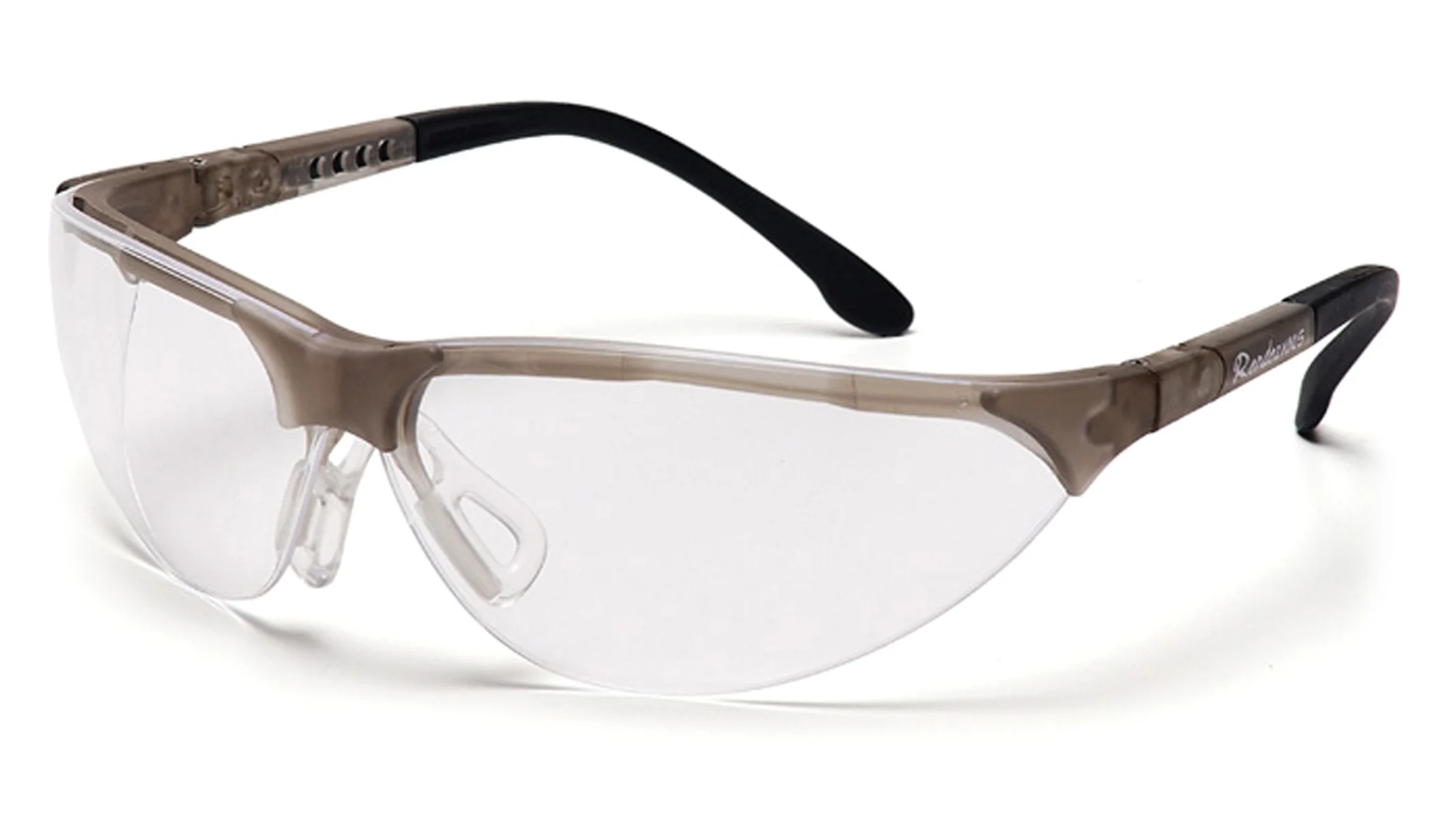 Очки защитные открытые Pyramex Rendezvous Crystal Gray (clear) Anti-Fog, прозрачные в серой полупрозрачной оправе