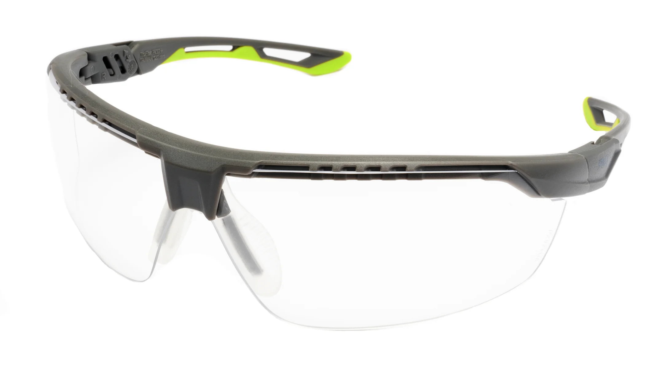 Защитные очки Pyramex Truflex Grey-Lime (clear) Anti-Fog, прозрачные в серо-лаймовой оправе