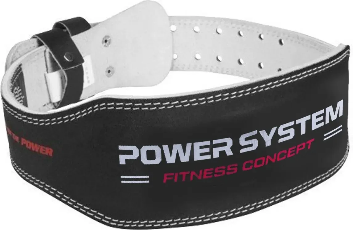 Пояс для важкої атлетики Power System PS-3100 Power шкіряний Black S