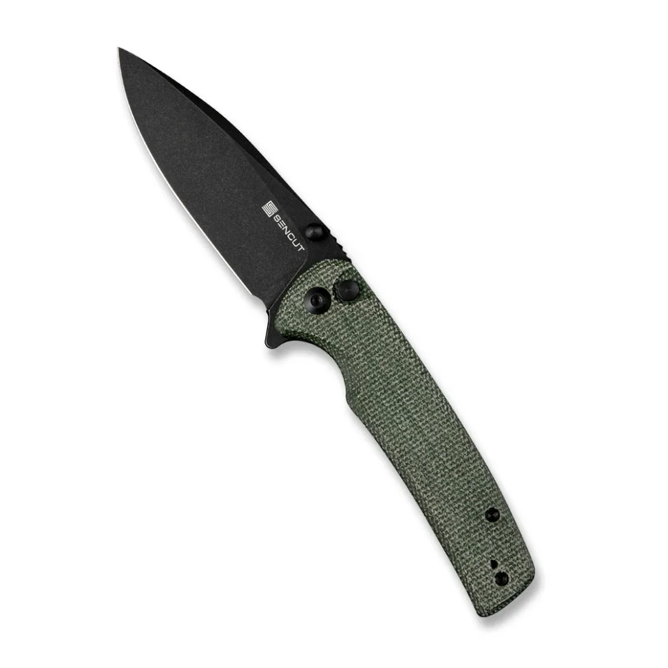 Ніж складаний туристичний Sencut Sachse, (8.8 см)  9Cr18MoV / Micarta зелений
