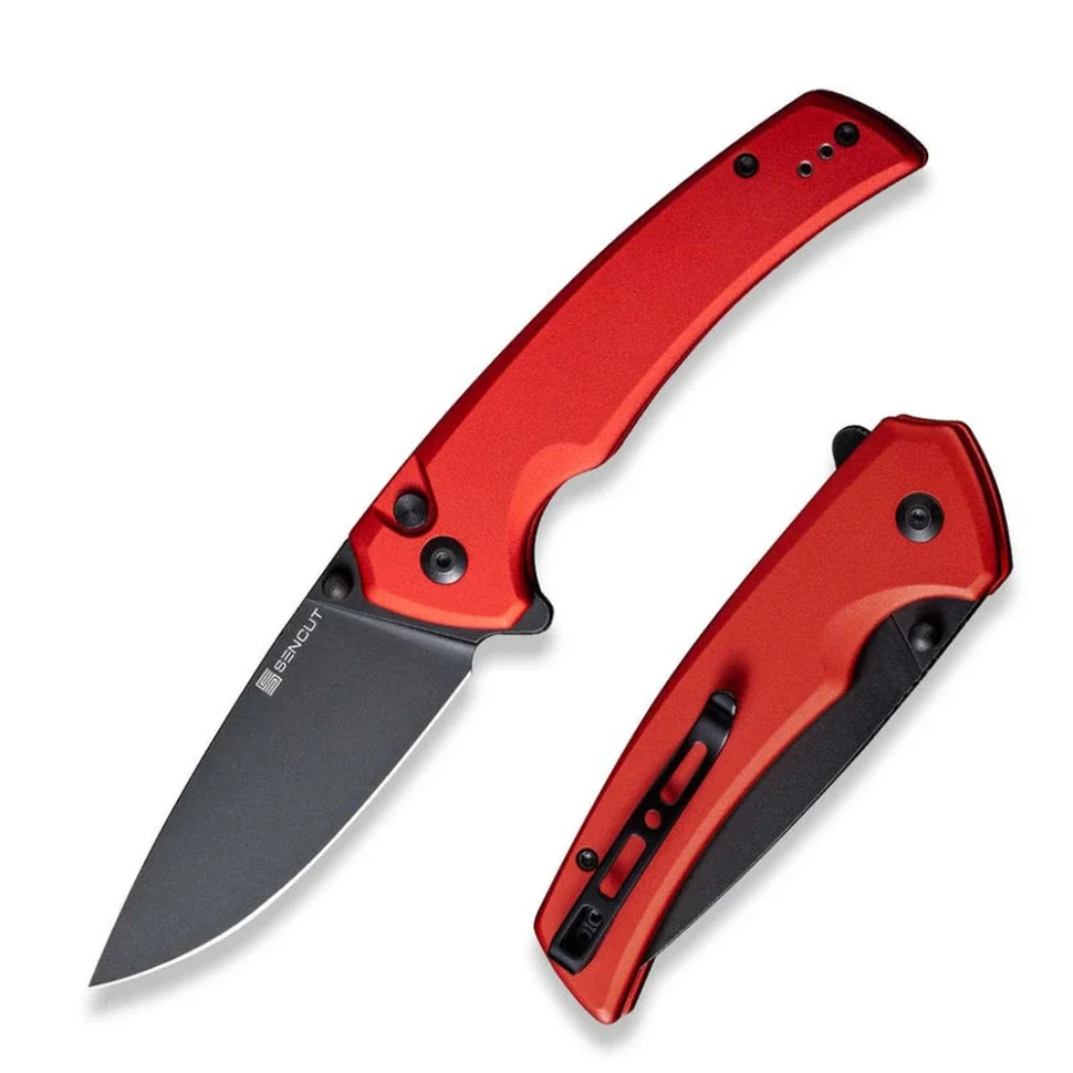 Ніж складаний туристичний Sencut Serene, (8.8 см) D2 / Aluminum червоний