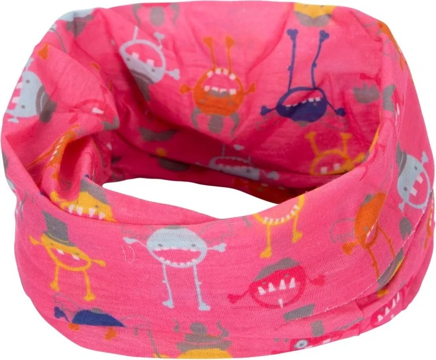 Бафф MONSTERBALL - KIDS FACE COVERING UCHSSCTR0001-FLAMINGO MONSTER PRINT Trespass TU Розовий