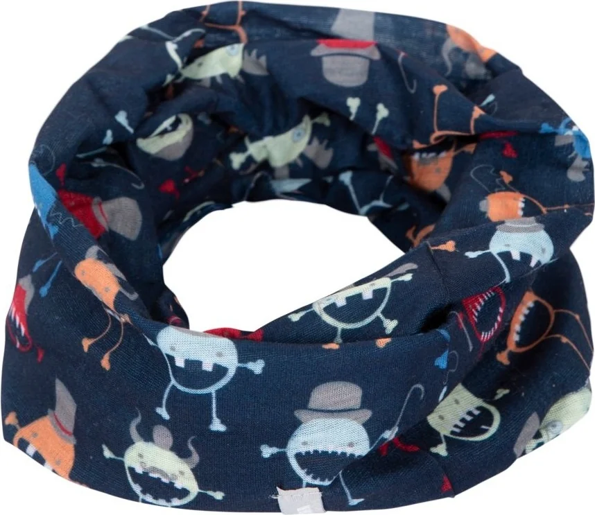 Бафф MONSTERBALL - KIDS FACE COVERING UCHSSCTR0001-NAVY MONSTER PRINT Trespass TU Темно-синій