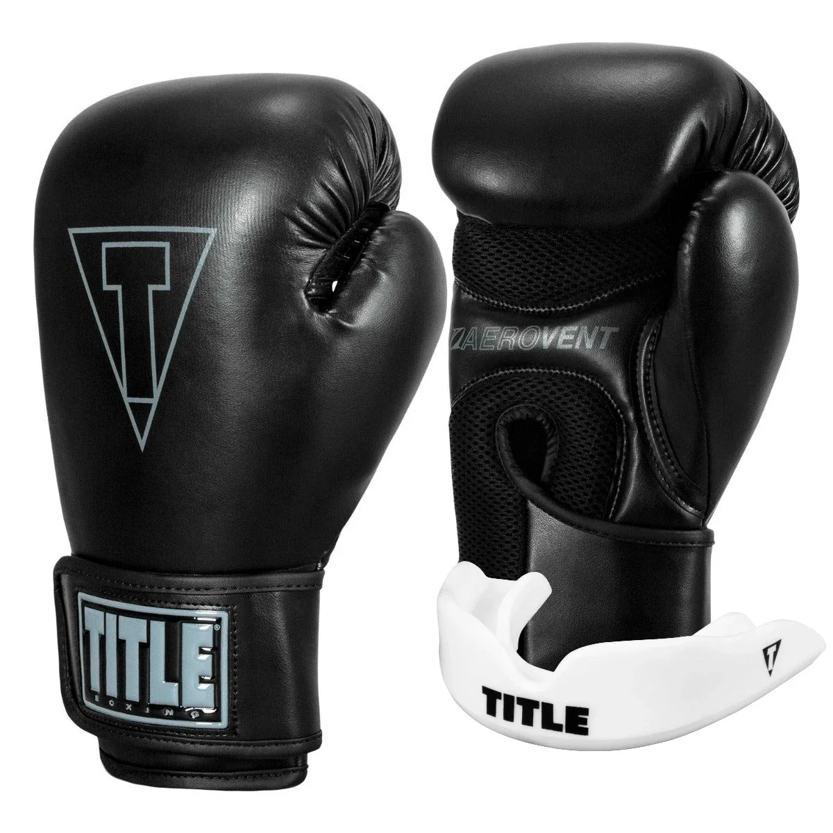 Боксерські рукавиці TITLE Boxing Vegan Gloves Black 14 oz.