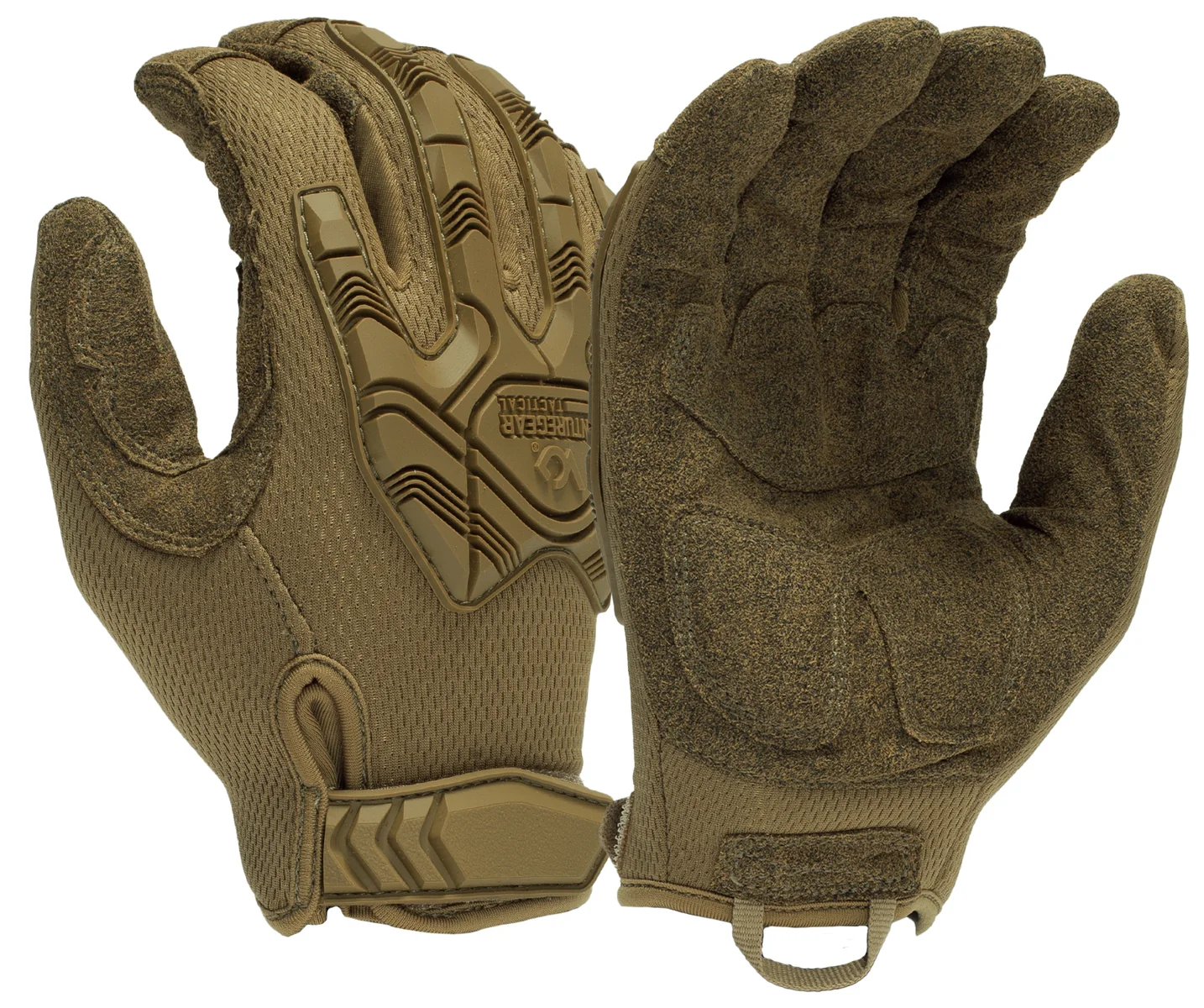 Тактические перчатки противоударные Venture Gear Tactical VGTG40 Heavy-Duty Impact Operator, песочные, размер M (8)