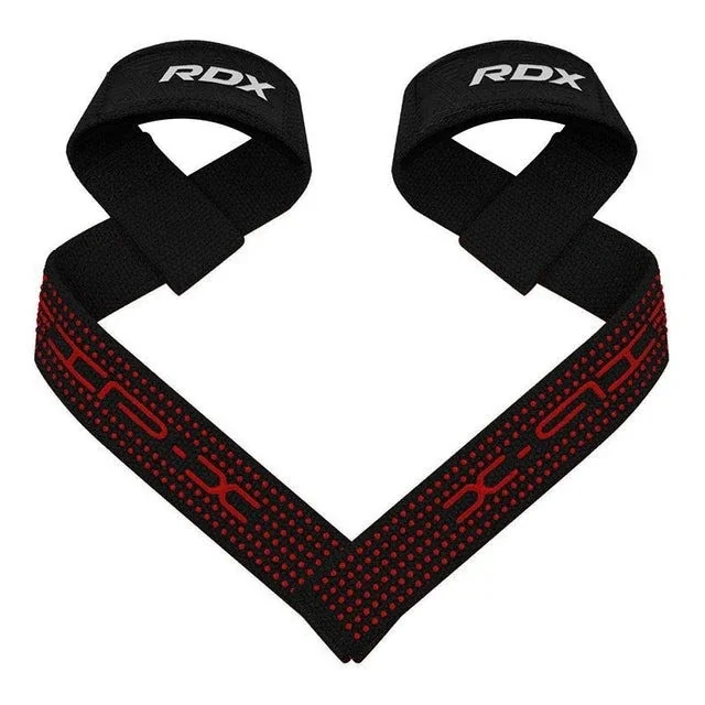 Лямки для тяги RDX S4 Gym Cotton Gel Straps Black Plus