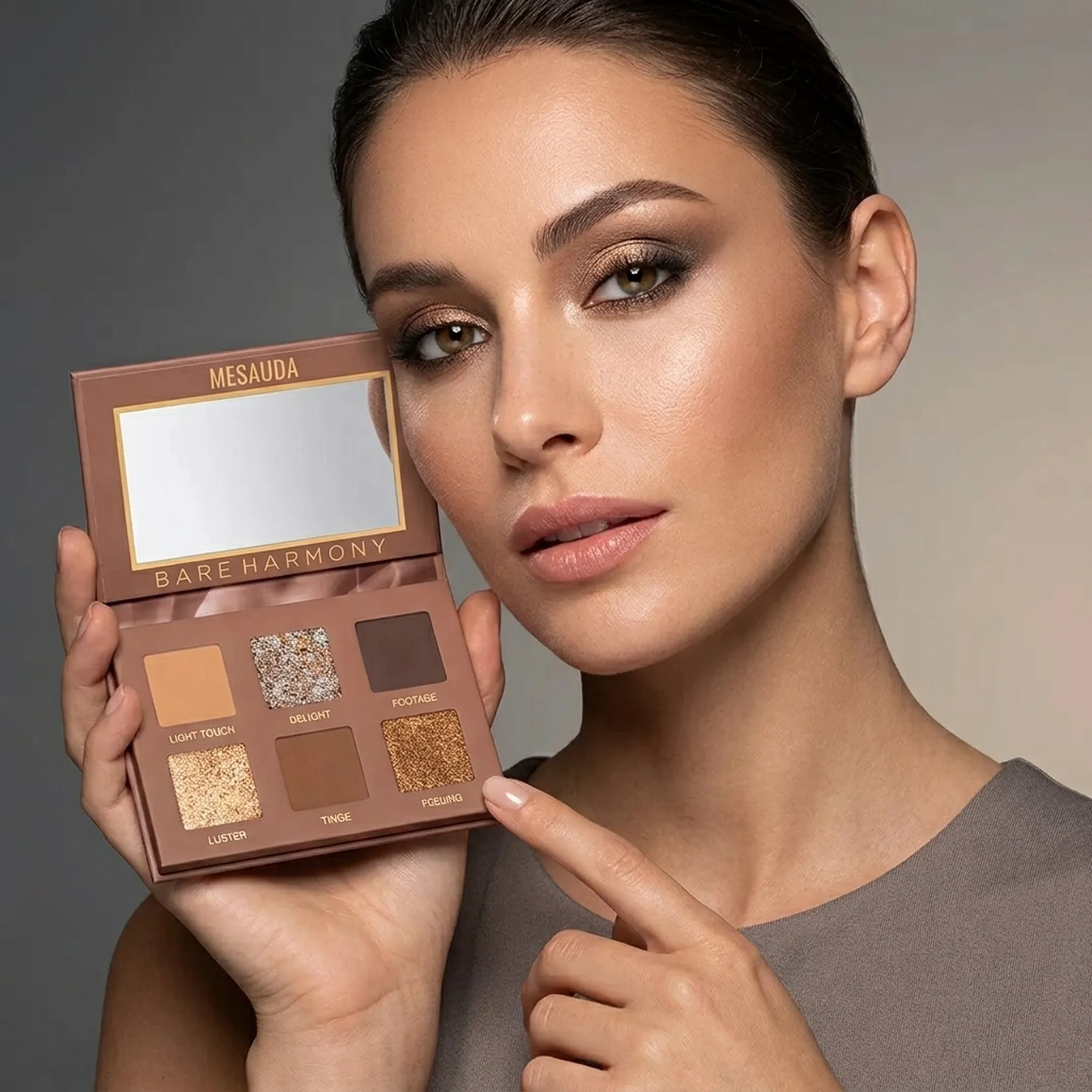 Палетка теней для глаз MESAUDA Bare Harmony 3.0 6 г 203 Cool Bronze