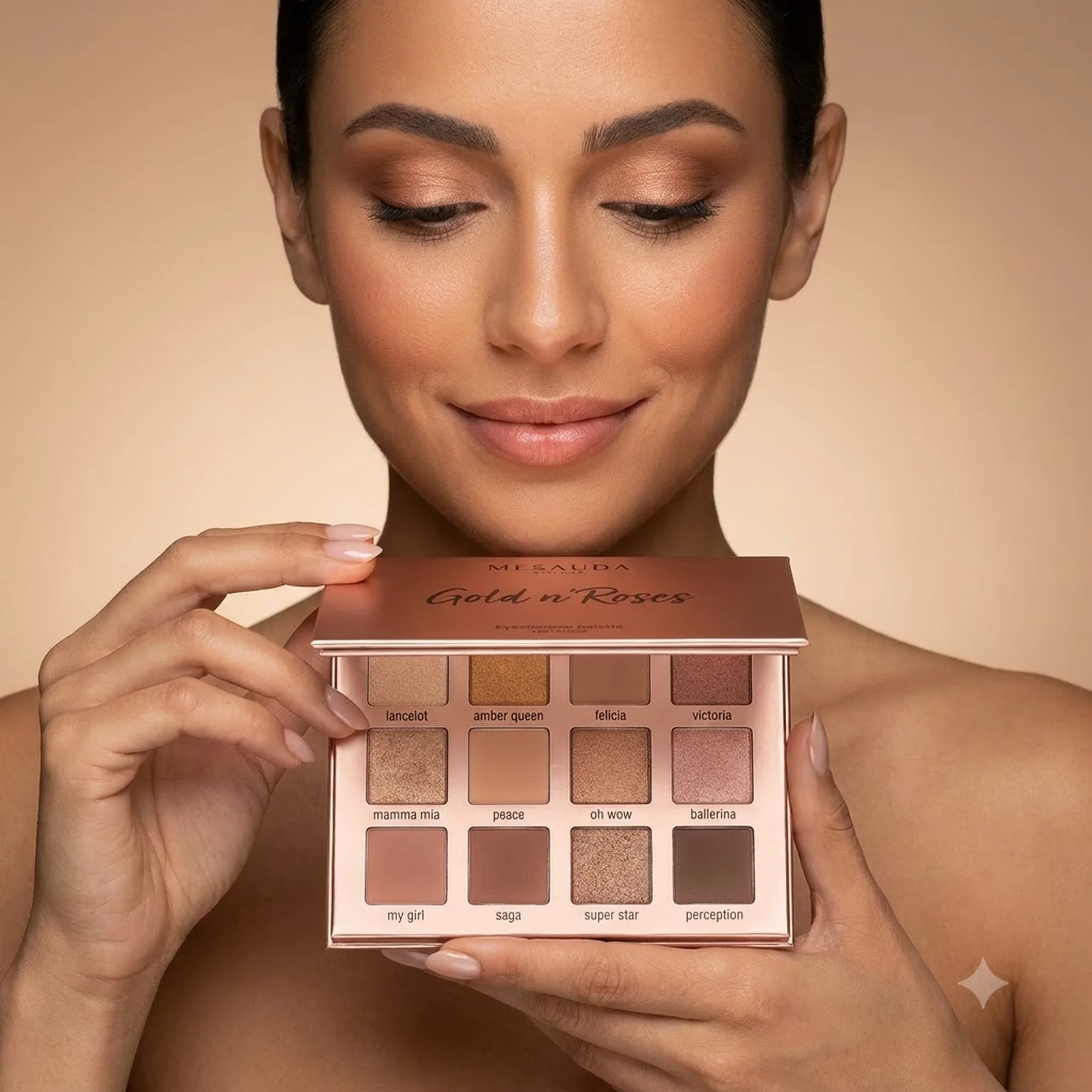 Палетка теней для глаз MESAUDA Gold n'Roses