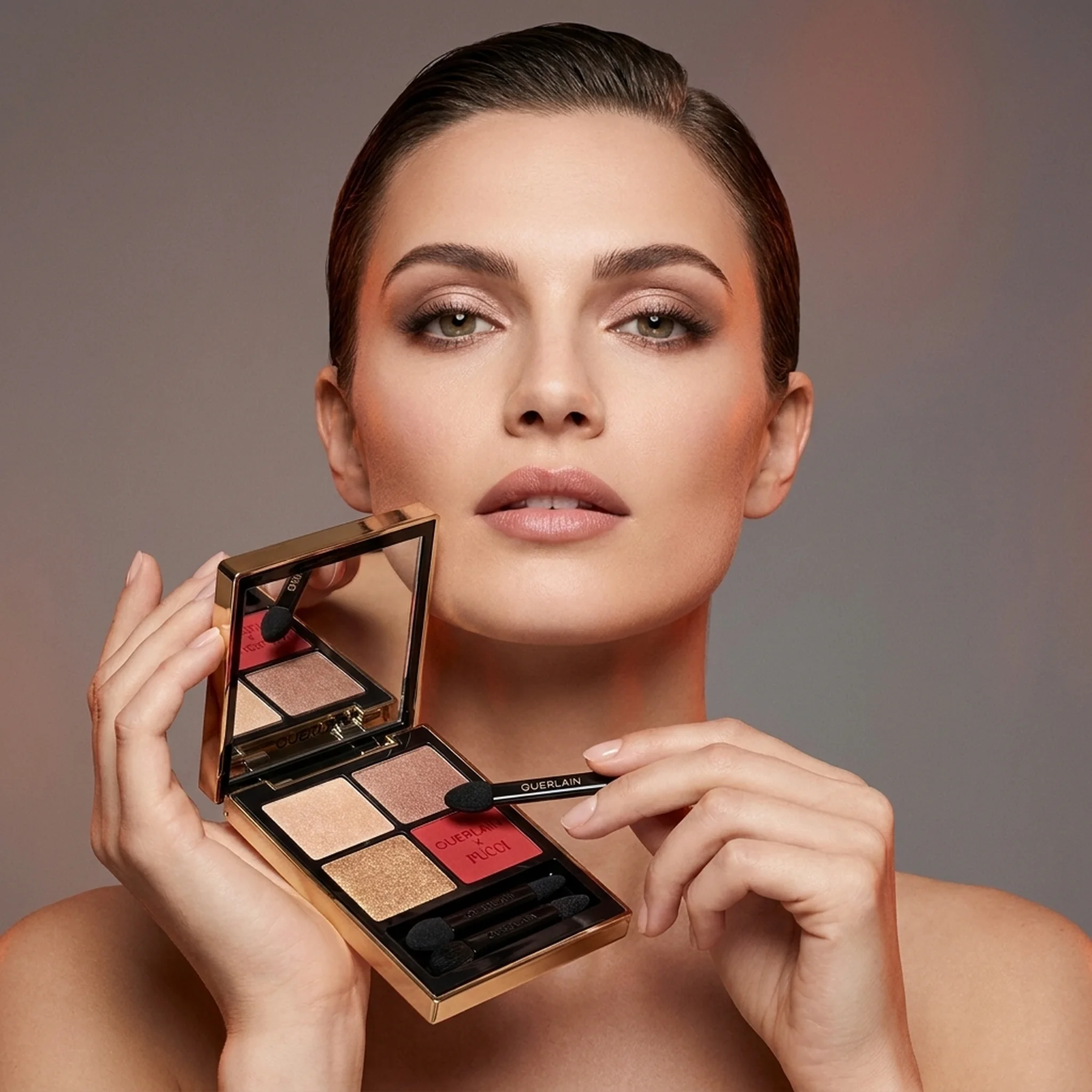 Палетка теней для век Guerlain Ombre G Quad Eyeshadow Palette 045 MARMO VIBE