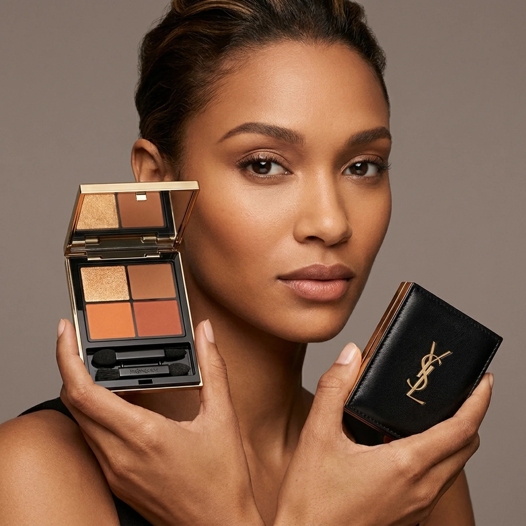 Палетка теней для век Yves Saint Laurent Couture Mini Clutch Eyeshadow Palette 4 г 810 Over Orange