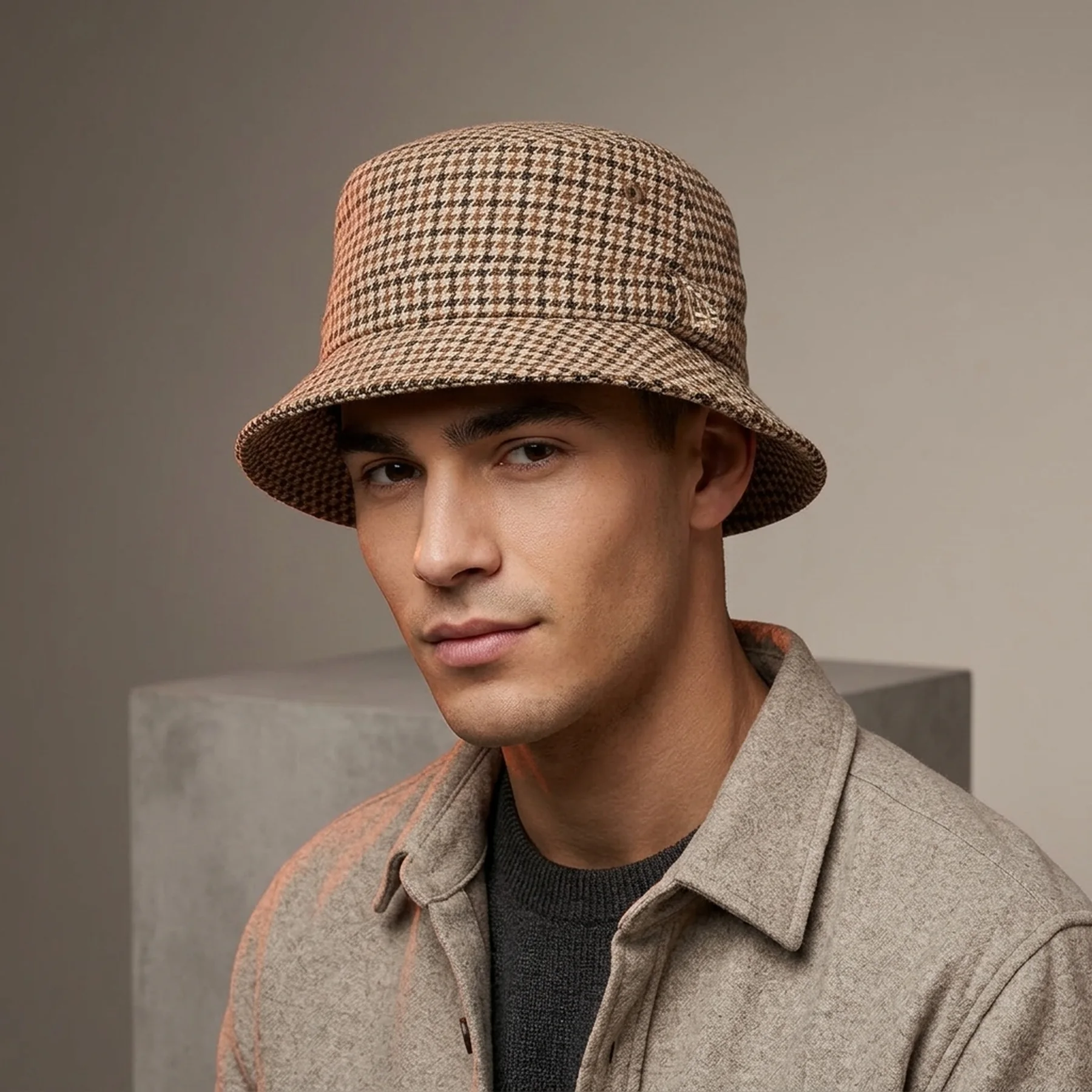 Панама New Era Check Bucket Hat (60141522)