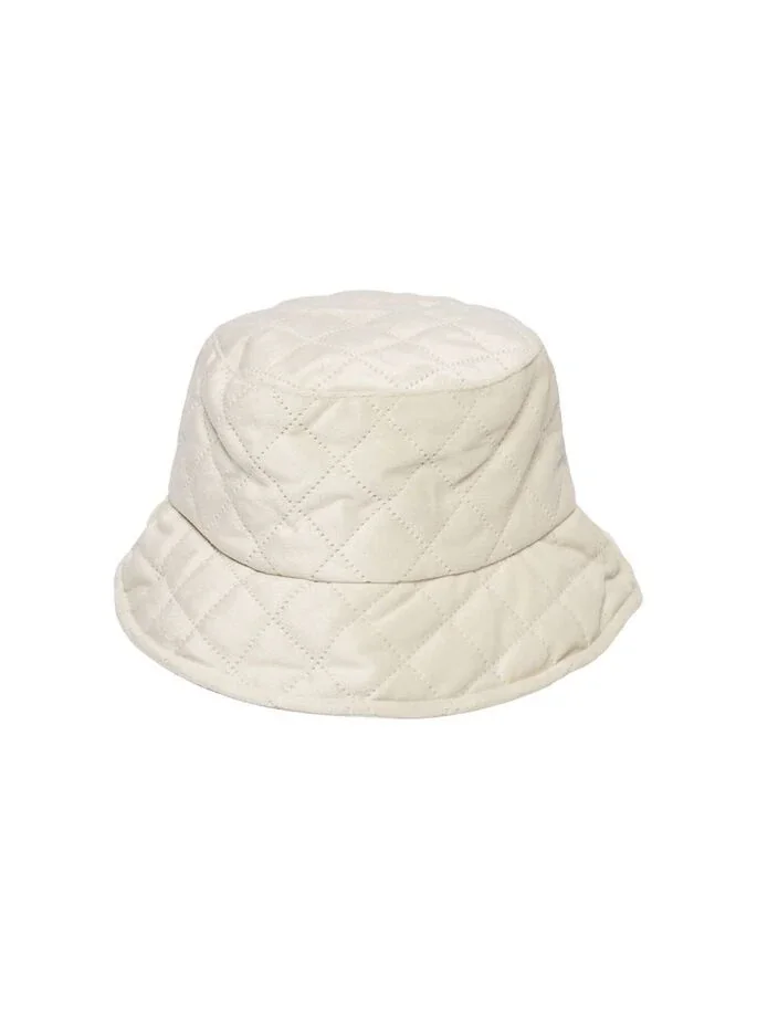Панама ONLMANDY VELVET QUILT BUCKET HAT 15245399-Nude ONLY XS/S Бежевий