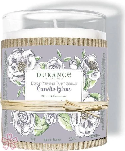 Парфюмированная свеча Durance Perfumed Handcraft Candle 180 г Біла камелія