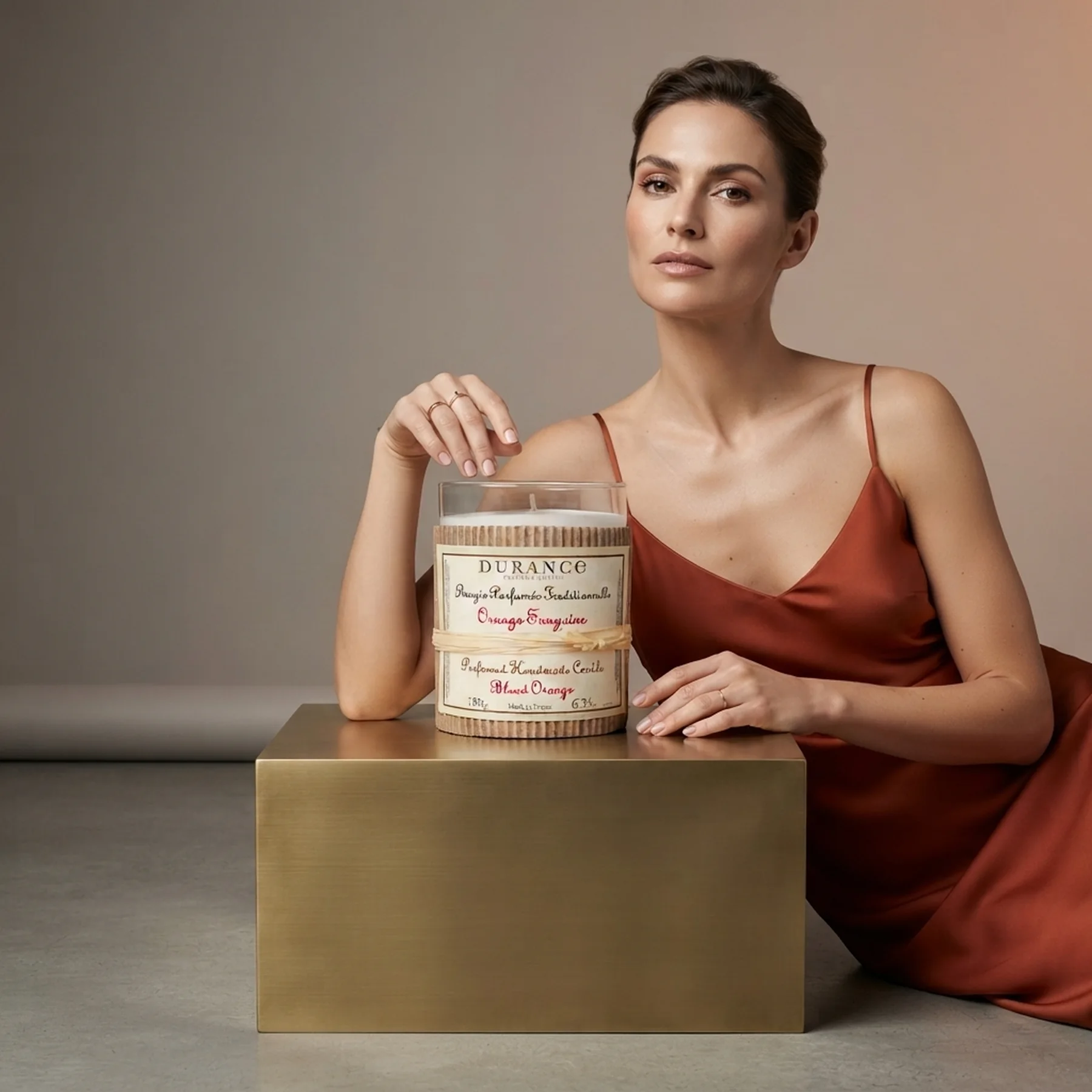Парфюмированная свеча Durance Perfumed Handcraft Candle 180 г Червоний апельсин