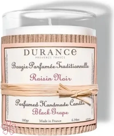 Парфюмированная свеча Durance Perfumed Handcraft Candle 180 г Чорний Грап