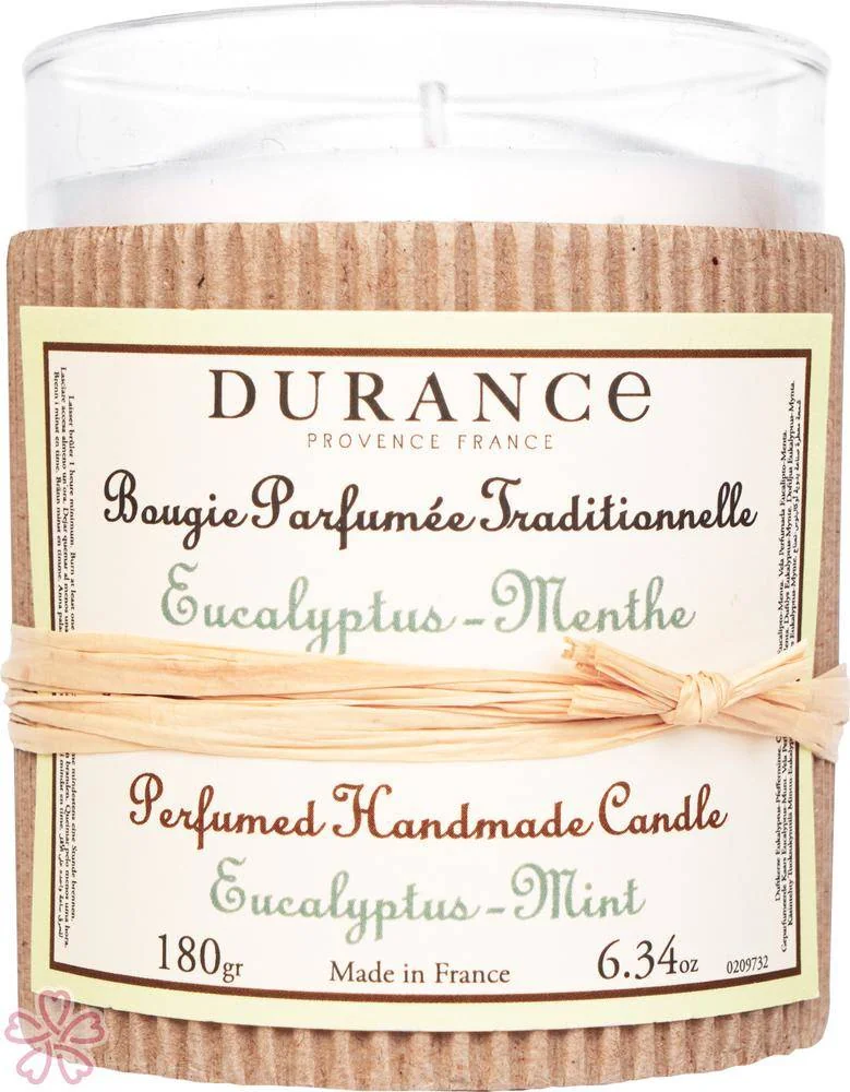 Парфюмированная свеча Durance Perfumed Handcraft Candle 180 г Евкаліпт та мінтол