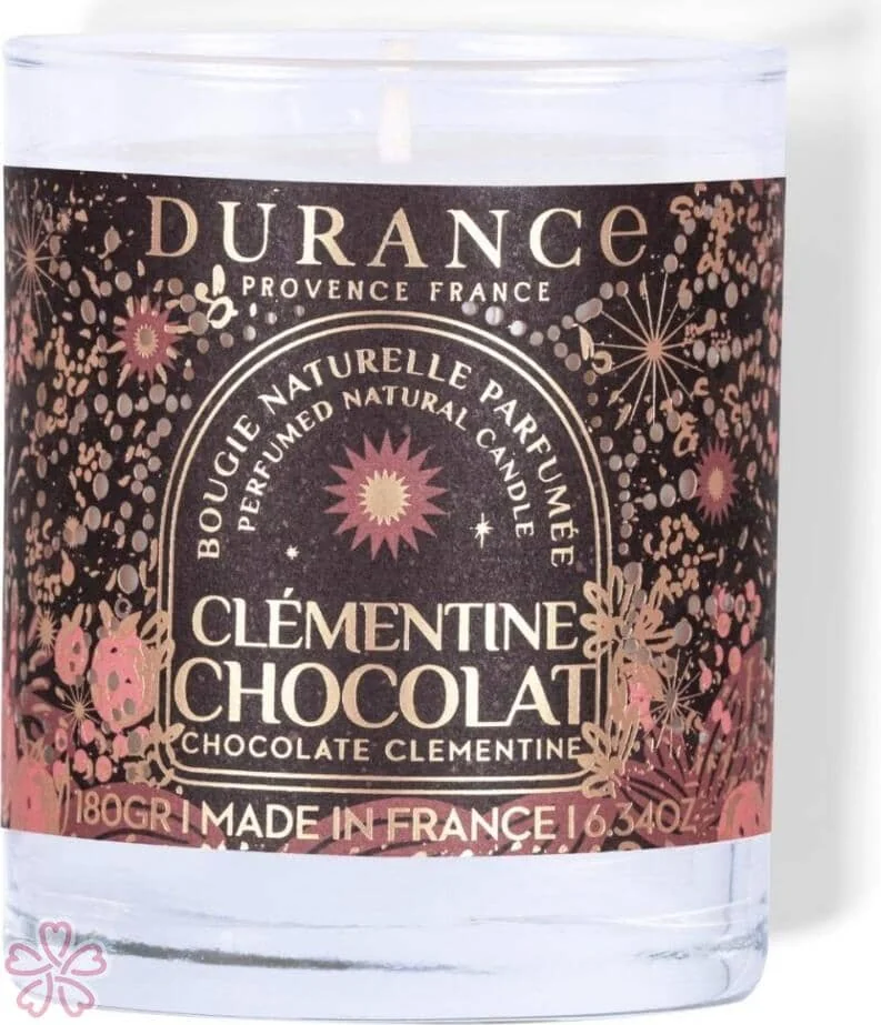Парфюмированная свеча Durance Perfumed Handcraft Candle 180 г "Клементина" з шоколадом