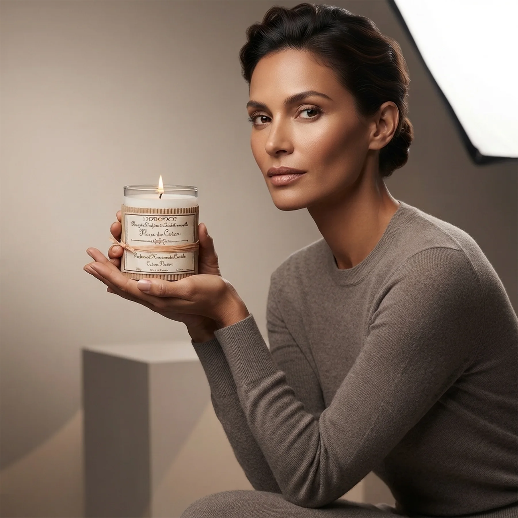 Парфюмированная свеча Durance Perfumed Handcraft Candle 180 г Цветы хлопка