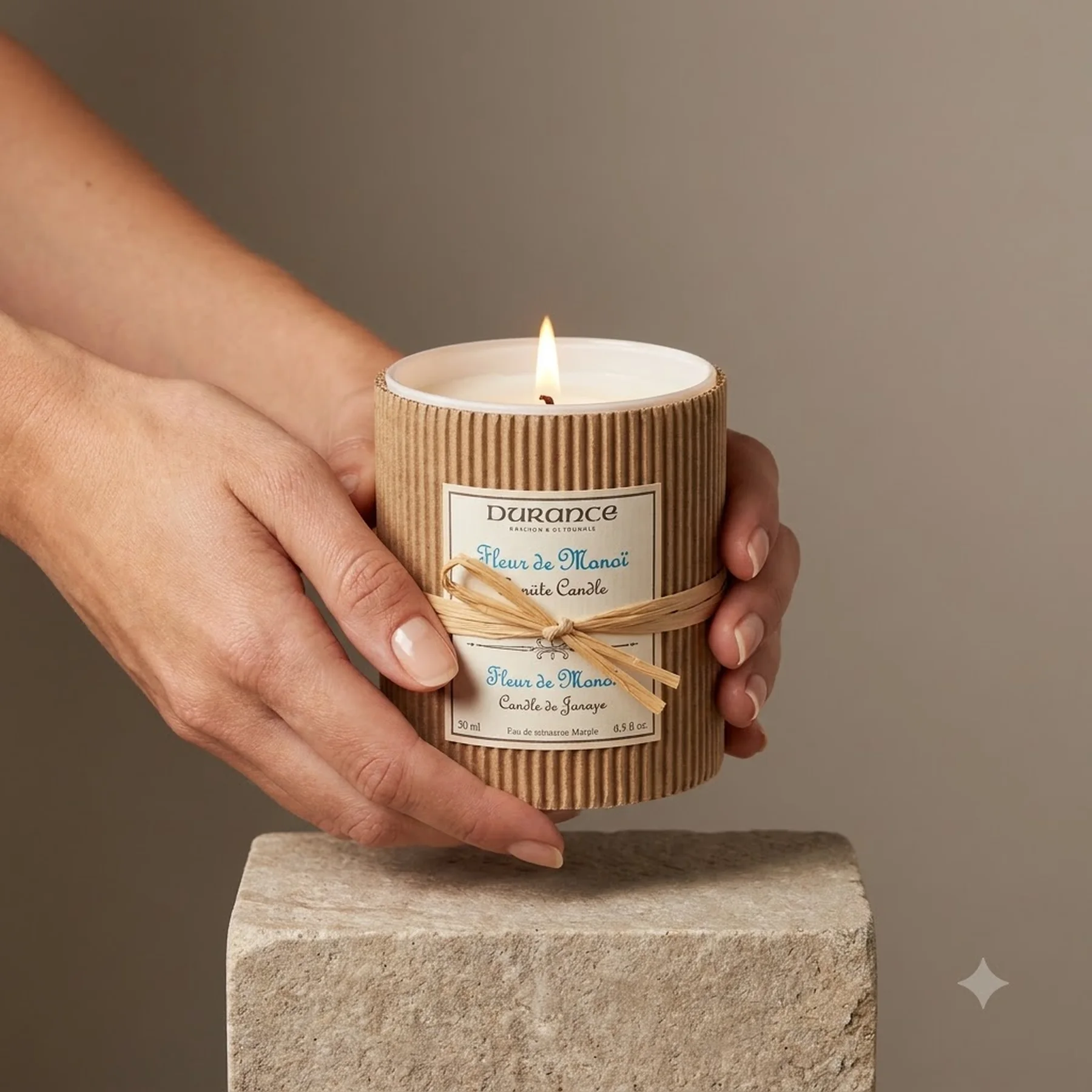 Парфюмированная свеча Durance Perfumed Handcraft Candle 180 г Цветок монои