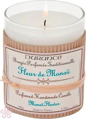 Парфюмированная свеча Durance Perfumed Handcraft Candle 180 г Цветок монои