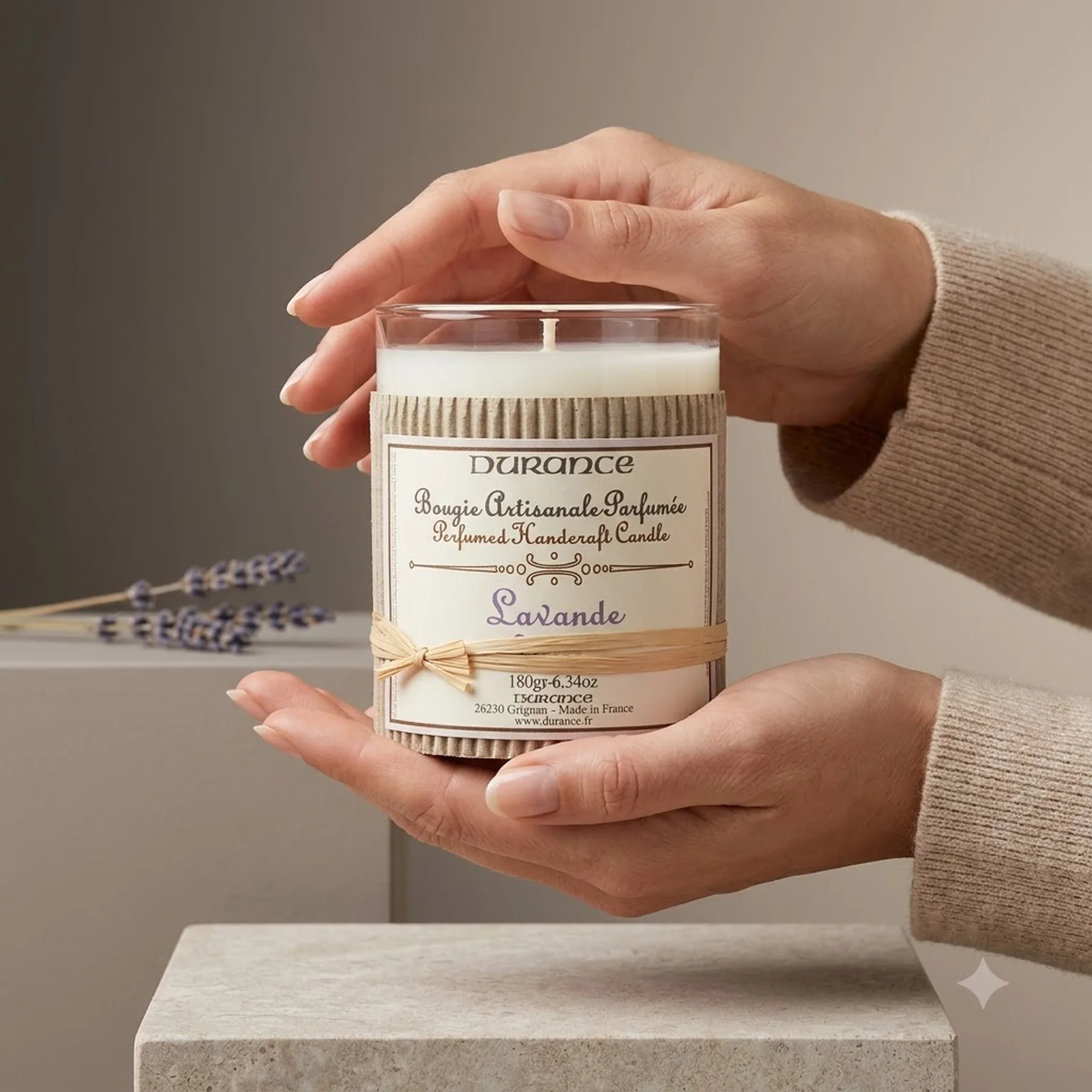 Парфюмированная свеча Durance Perfumed Handcraft Candle 180 г Лаванда