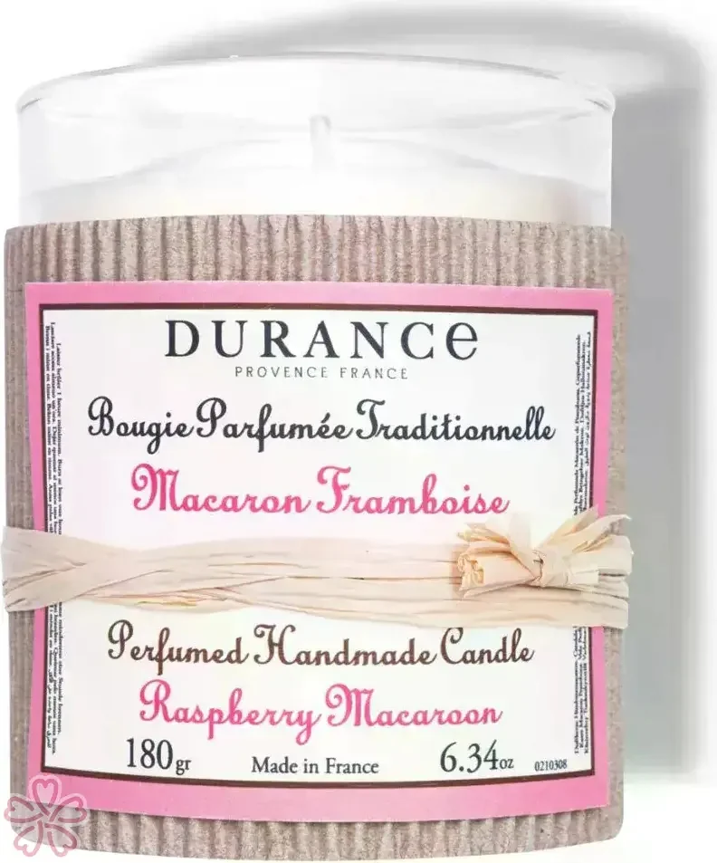 Парфюмированная свеча Durance Perfumed Handcraft Candle 180 г Малиновий макарон