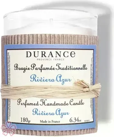 Парфюмированная свеча Durance Perfumed Handcraft Candle 180 г Riviera Azur