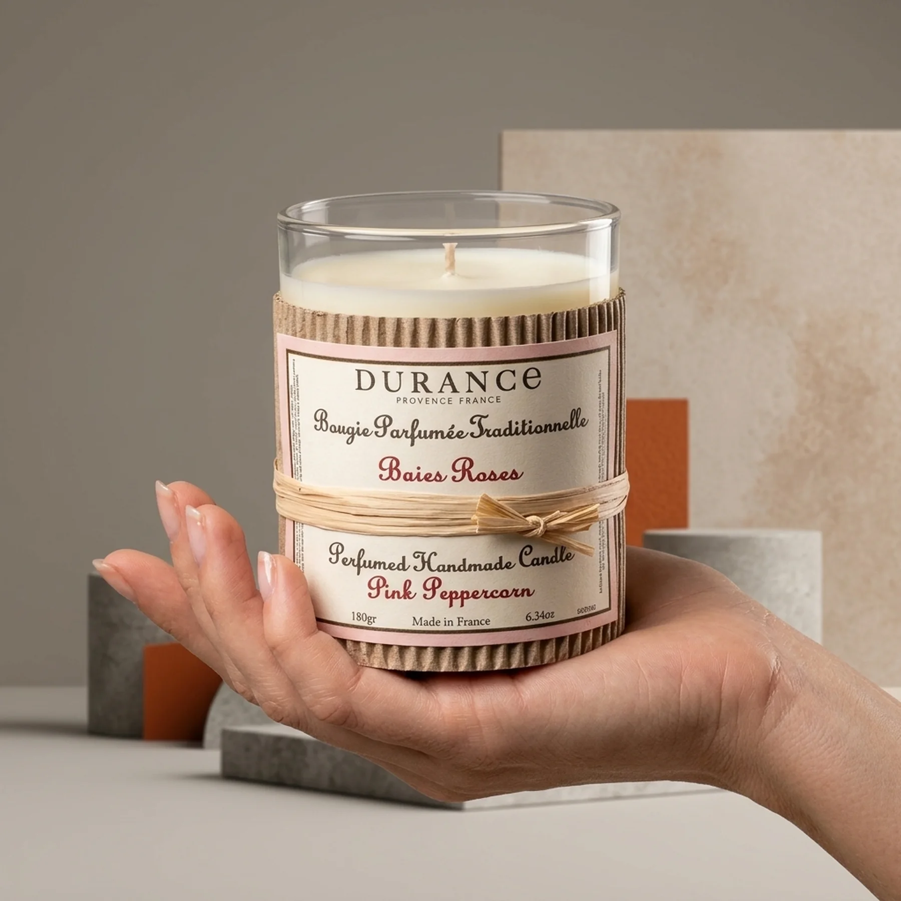 Парфюмированная свеча Durance Perfumed Handcraft Candle 180 г Рожеві ягоди