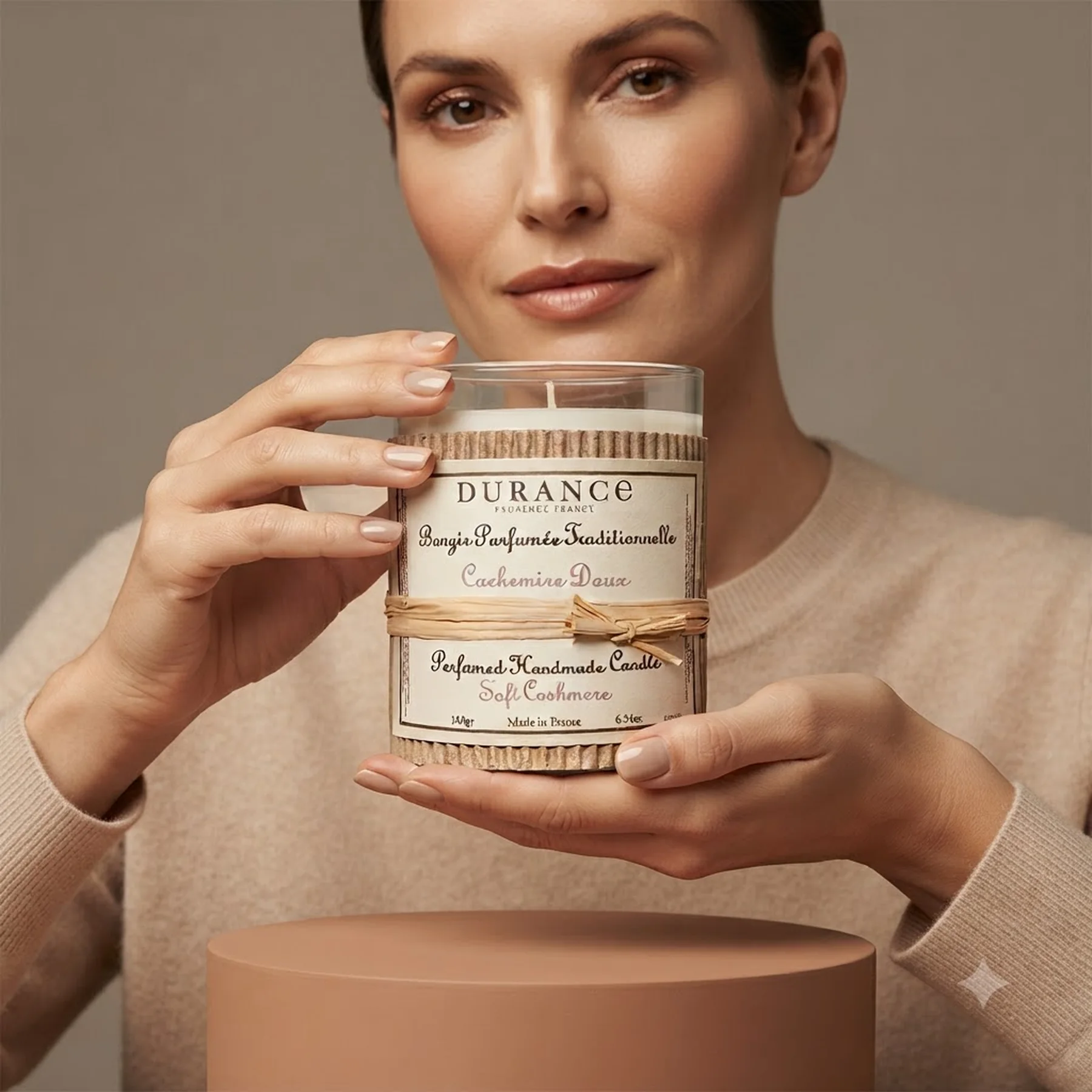 Парфюмированная свеча Durance Perfumed Handcraft Candle 180 г Солодкий букет із запахом кашеміру