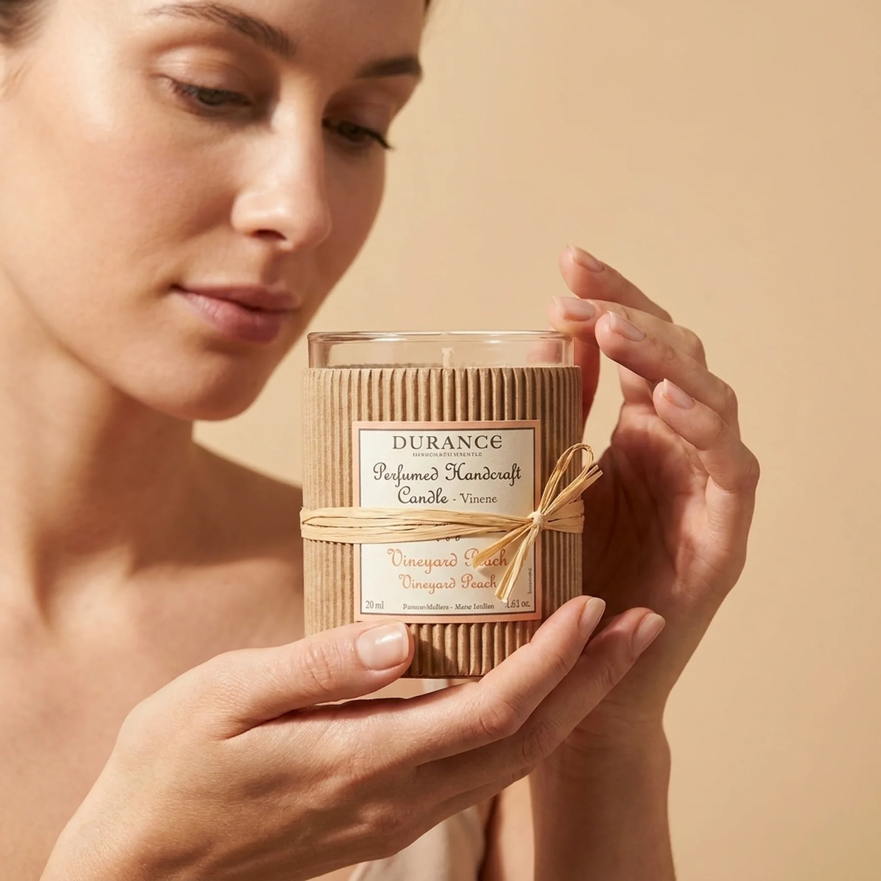 Парфюмированная свеча Durance Perfumed Handcraft Candle 180 г Виноградний персик