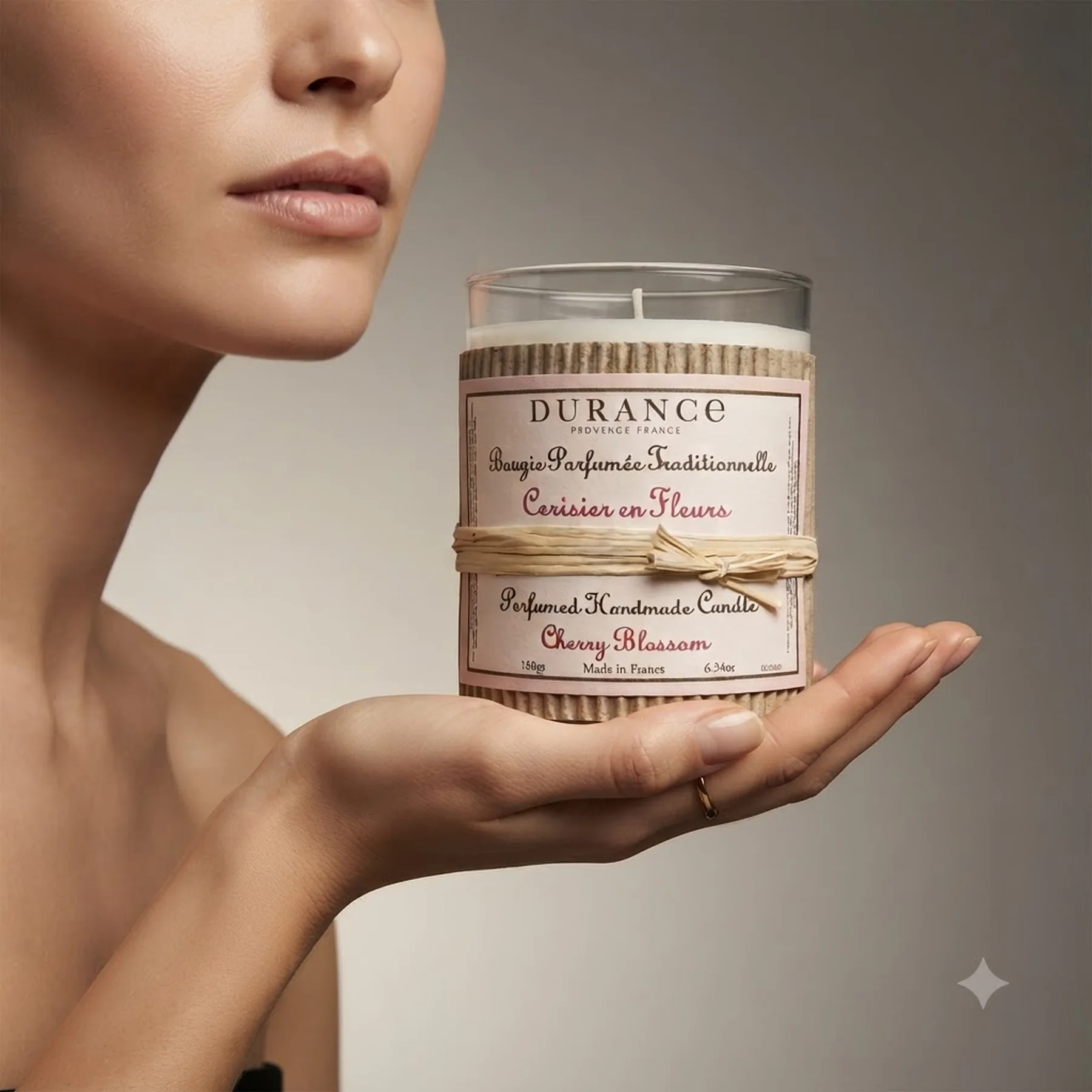 Парфюмированная свеча Durance Perfumed Handcraft Candle 180 г Вишневий цвіт