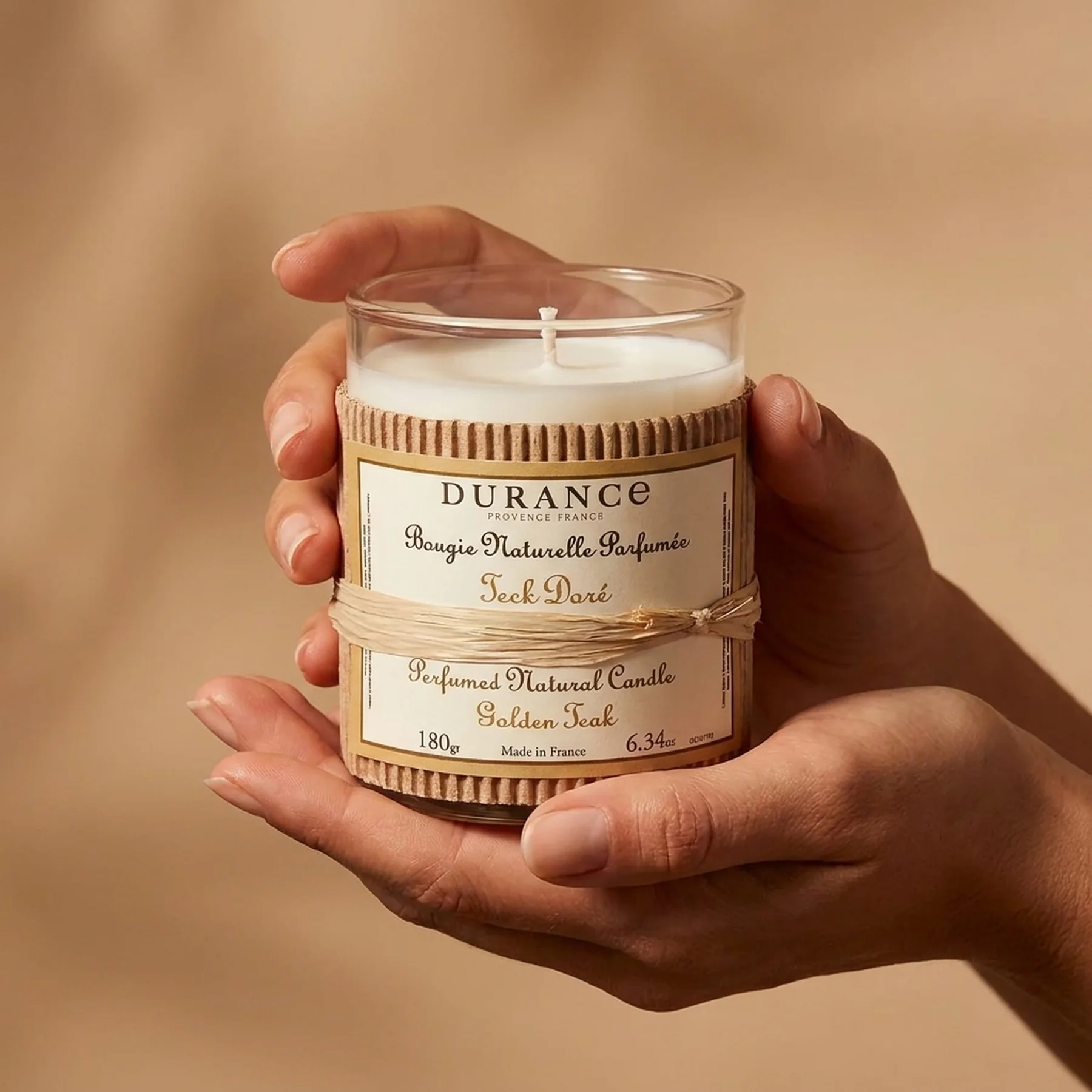 Парфюмированная свеча Durance Perfumed Handcraft Candle 180 г Золотий тик