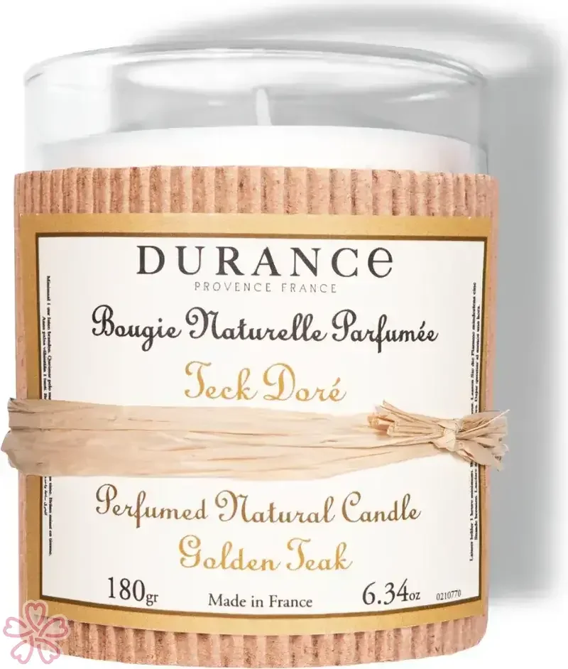 Парфюмированная свеча Durance Perfumed Handcraft Candle 180 г Золотий тик