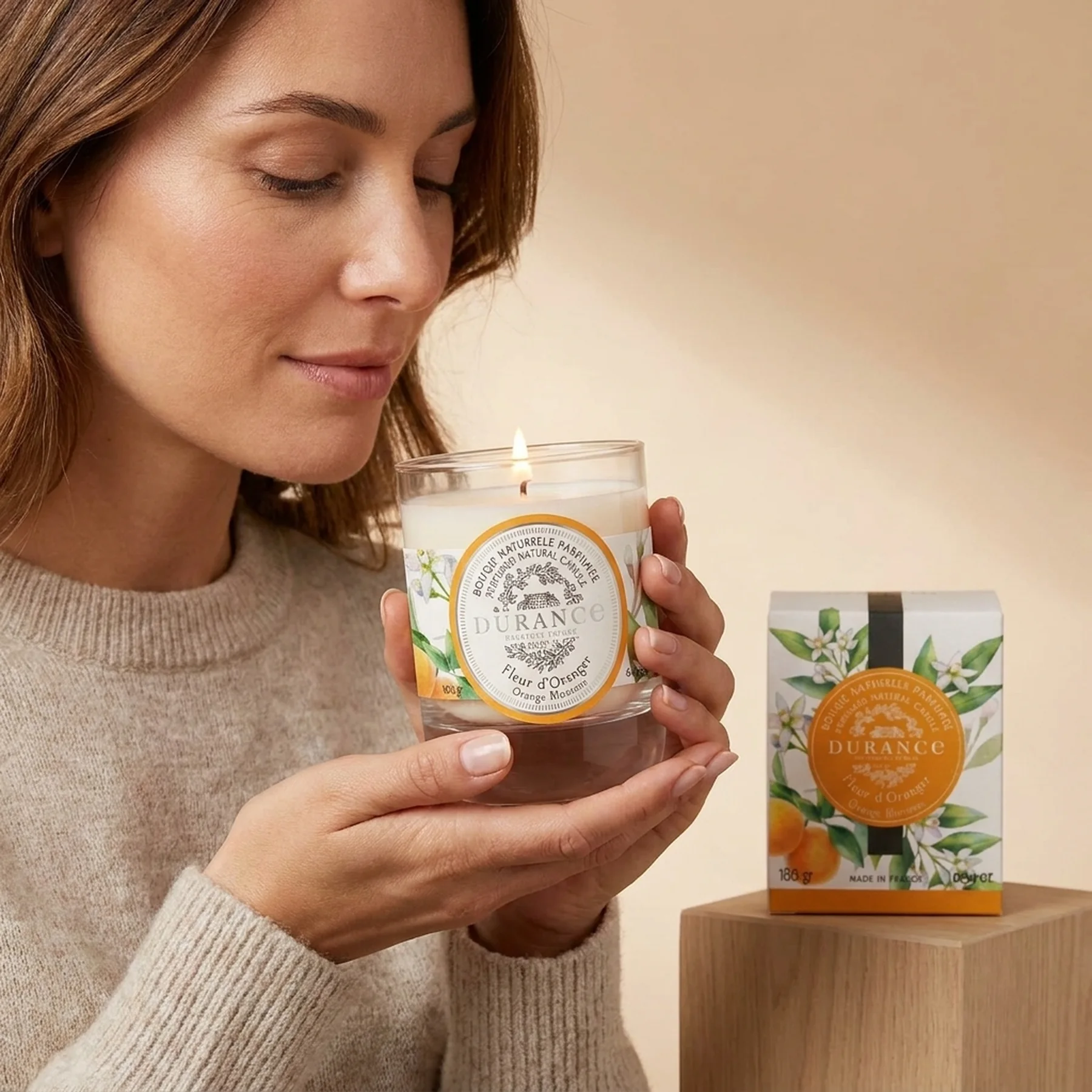 Парфюмированная свеча Durance Perfumed Natural Candle 180 г Апельсиновий цвіт