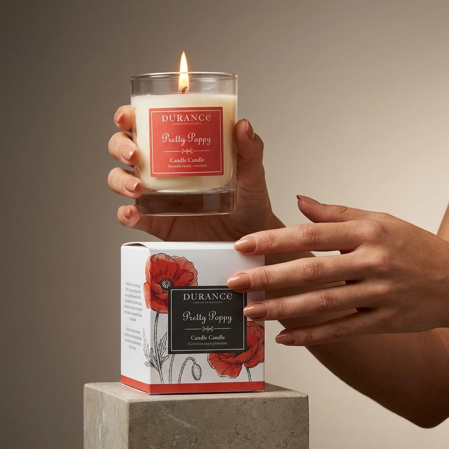 Парфюмированная свеча Durance Perfumed Natural Candle 180 г Чарівний мак