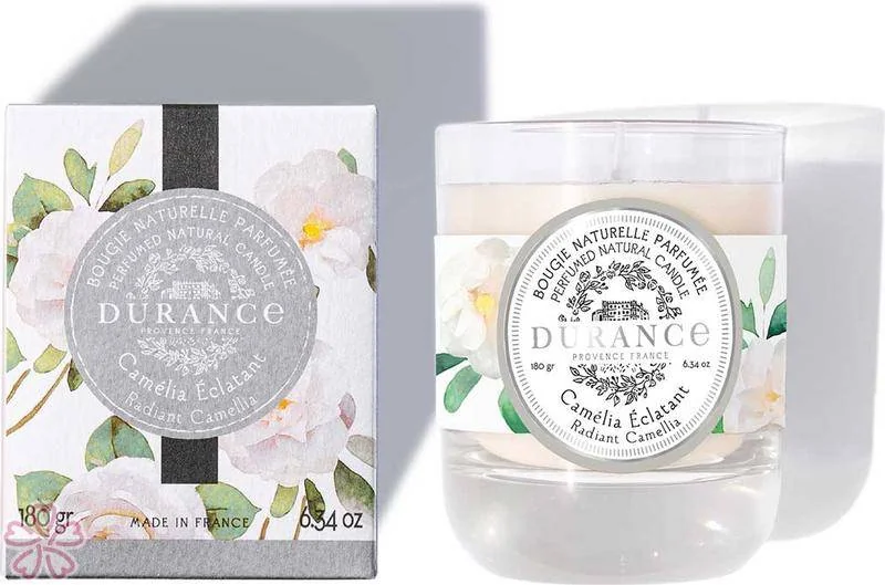 Парфюмированная свеча Durance Perfumed Natural Candle 180 г Сяюча камелія