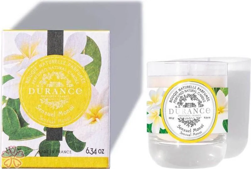 Парфюмированная свеча Durance Perfumed Natural Candle 180 г Чуттєвий моної