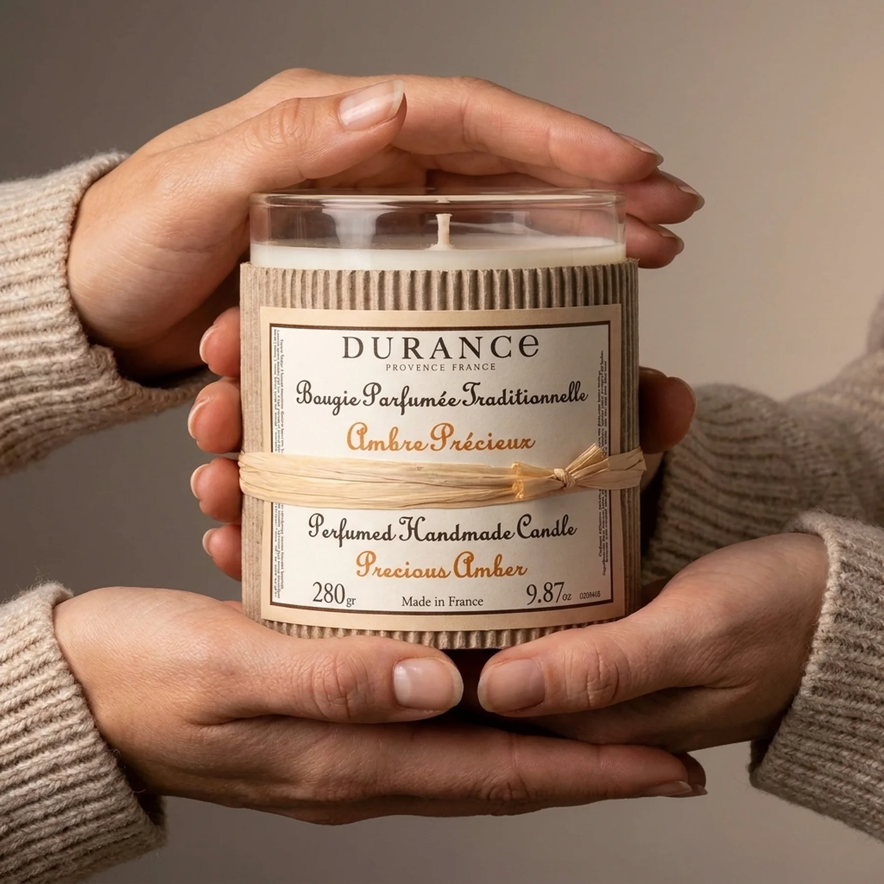 Парфюмированная свеча Durance Wood Wick Scented Candle 280 г Амбра